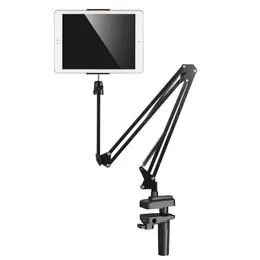 T2 Metal Masaüstü Stand Uzun Kol Tablet Stand Bed Masaüstü Tembel Braket Desteği iPad Akıllı Telefon Tutucu Mikrofon Bom Kol