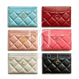Moda kadın tasarımcı cüzdan cüzdan çantası lüks havyar flep debriyaj cüzdan kredi kartı kartvizit