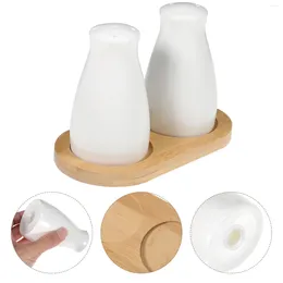 Cucina depositatore shaker set di bottiglie sale ceramica schigliatore stagionando barattoli in legno