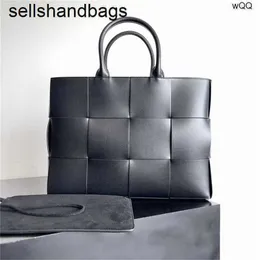 BottesVenets Handbag Totes Arco Bags Large 7a Genuine Leather 12 Grid Handbag Cowhide Pure Handheld