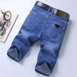 Mens korta jeans designer shorts för män lila kvinnor byxor märke sommaren high street retro rak regelbunden denim tvättade gammal jean man outfit