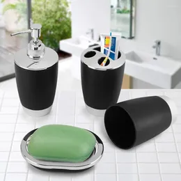 Sıvı Sabun Dispenser 4pcs Banyo Aksesuarları Set çiftlik evi dekor apartman ihtiyaçları diş fırçası fincan çanak bardak