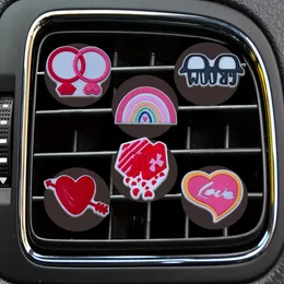 その他の部品バレンタインデイII漫画車エアベントクリップアウトレットクリップコンディショナー装飾BKドロップ配信OTDGA OTXVH