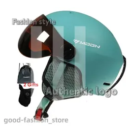 デザイナースキーヘルメットムーンゴーグルスキーヘルメット統合的に成形されたPCEPS高品質のスキーヘルメットアウトドアアダルトスポーツスキースケートボードスケートボードヘルメット387