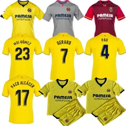 23 24 24 Villarreal Cf S.Cazorla 2023 2024 Koszulki piłkarskie Dia geraro chukwueze camiseta del koszulka Parejo Alcacer Moi Gomez Men Zestawy dla dzieci pełne zestawy piłkarskie koszulę piłkarską