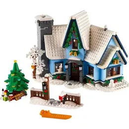Andra leksaker i Stock Santas Besök 10293 Building Block Kit Presents for Kids Winter Train Station Christmas Present Bricks Toys Children S245163 S245163