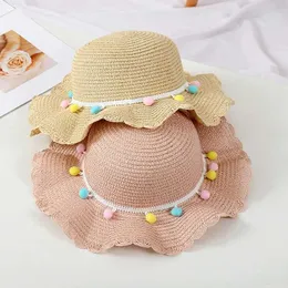 Bonés chapéus de verão bebê flor respirável chapéu garotas garotas de chapéu de moda de moda infantil, protetora solar, chapéu de sol wx wx