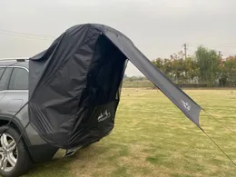 Tenda de tronco de veículo de acampamento ao ar livre após a luz solar e a tenda de chuva RV Simples Self Service Travel BBQ Camping Highking Tent 240507