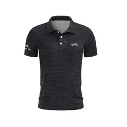 Erkek T-Shirts Tiger Woods Güneş Günü Kırmızı Polo Gömlek Erkek Yaz T-Shirt En Hızlı Kurutma Kulübü Düğmesi Q240515