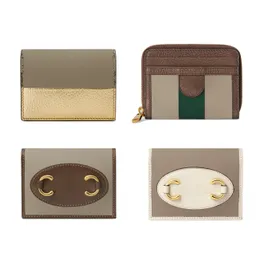 Lyxig plånboksdesigner av högsta kvalitet Purse Läder Mänskorthållare Fashion Small Coin Purses Passport Holder Interior Slot Key Pouch Card Wallets Woman Bag With Box
