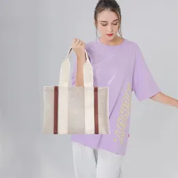 2024 Summer Women Handbag Luxury Designer Shoulder Bags Casual Nylon Beach Tote Bag Shopping Purse Sacs De Luxe Pour Femmes 240515