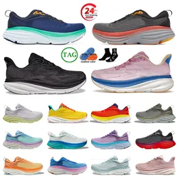 H Clifton Sneakers Designer Running Shoes Men Women Bondi 8 9 Sneaker One Womens 7 Anthracite vandringssko andningsbara män utomhussporttränare
