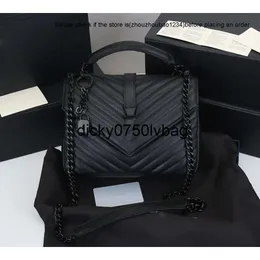 ys bag Handbag New Ysllbags 2023 5A Women Bag Bag Luxury Brand Y-Shaped Designer Seam Leather Ladies Metal Chain Black Clamshell Messenger Chain Bags lambskin 8050