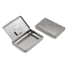 1 × صندوق تبغ السجائر المعدني من الفولاذ المقاوم للصدأ لحالة تخزين ورق السجائر 95 ملم يمكن أن يتدحرجت مخروط مخزنة zz