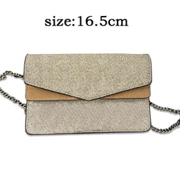 Torba designerska torba mody Mini Snake Wzór litera szycia łańcuchowe torba na jedno ramię w torbie krzyżowa rozmiar 16,5 cm 001