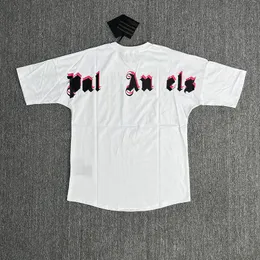 남자 티셔츠 여름 탑 티스 패션 캐주얼 셔츠 편지 인쇄 의류 거리 T 셔츠 남성 여성 고품질 유니esx 커플 셔츠 느슨한 버전
