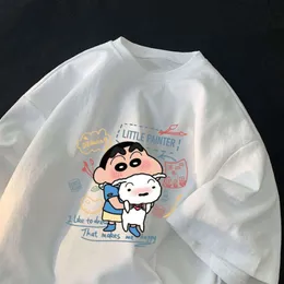Heißer Verkauf von Crayon Xiaoxin Cartoon gedruckt kurzärmelig T-Shirt Damen Lose großer Frauen Instagram Trendy Top N91z