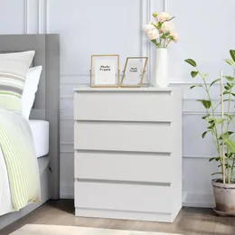 ZK20 Wood Simple 4-Drawer Dresser White