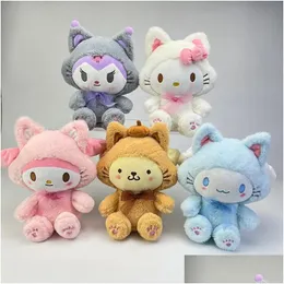 Animali di peluche imbottiti all'ingrosso Kitten Cute Kitten Cannamoroll P Toy Kids Game Game Holiday Gift Claw Hine Premi Drop Delivery Giocate Otxru Otxru