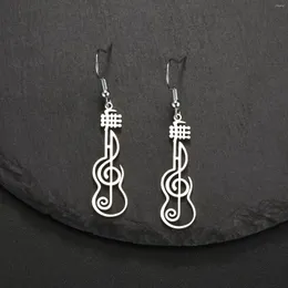 Dangle Ohrringe Sipuris Musik Note für Frauen Edelstahl Mode Geigensymbol Schmuck Zubehör Geschenke Großhandel Großhandel