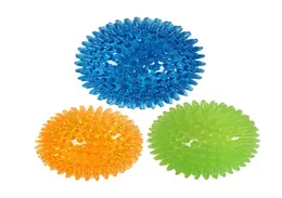 Brinquedos de bola de cachorro Toys de cachorro Squeaky Balls de mastigar com Ultra Bouncy Durable TPR Borracha Toys Ball para filhotes de dentição e pet clea3689507