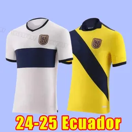 2024 Gopa Ecuador Mens Soccer Jerseys Estupinan Plata Martinez Home Away Fotball Shirt Hincapie D. Palacios M. Caicedo半袖ユニフォーム2025