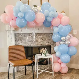 Party Balloons Macaron Pink Blue Balloon Garland Arch Kit Wedding Birthday Party Decorations Kids Girl Baby Shower Gender Reveal Party Supplies