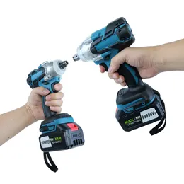 Nichilas Cordless Impact Wrench 2 IN 1 Screwdriver Head 21V electric power wrench 420Nm High Torque 240112