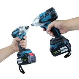 Nichilas Cordless Impact Wrench 2 i 1 Skruvmejselhuvud 21V Elektriskt kraft Skiftnyckel 420Nm högt vridmoment 240112