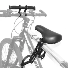 Frontmonterad barn MTB -cykelstol för 2 3 4 5 år Säljs mjuk baby säte Mountain Bicycle Frame Quick Release Kids Saddle Parts 240507