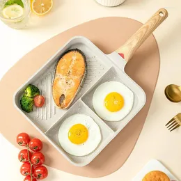 Pans Home Multifunctional 3-в-1 стейк-сковорода McRib Compartmentalaled Omelette Oncelette.