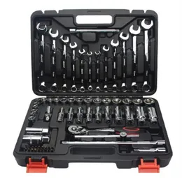 Es lohnt sich, 69 PC Spanner Socket Set Auto Reparaturwerkzeug Ratchetschlüssel Set Handwerkzeug Kombination Haushalt Tool Kit T01003211v5988587