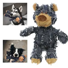 Andere Spielsachen Teddy Soundmaking Plüsch Interaktiver Hundeschleifen und Reinigen der Zähne Anti -Biss -Spielzeugbären Haustier Vorräte