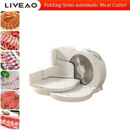 Kommerzieller Fleisch Slicer Electric Fleischplaner Fett Rinder Hammelbrötchen Semiautomatische Skivingmaschine