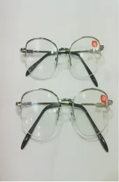 Metal Halfframe unisex miopia miopia gli occhiali da lettura in lega di mezzo per miopi 10pcslot8100033
