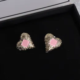 Camellia Heart Stud Ohrringe frische und süße Frauen trendige Ohrringe Ohrhörer Klassiker Pink Ohrringe Schwester Schmuck Geschenk Party Kleid Mädchen