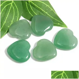 Stone 20mm piccolo avventurina verde aventur naturale naturale guarigione lucida d'amore artigianato cristallino per la consegna di decorazioni per la casa gioielli sciolti dhzk0