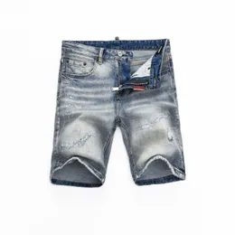 Summer Men Hole jeans calças curtas Moda mendiga sugestão de jeans de quadril raspado#w2