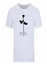 Depeche Mode T -shirt Njut av tystnaden t skjortor män kort ärm bomullstoppar män tee mode sommar tshirts diy0334d9464864