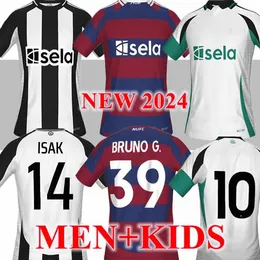 Newcastles NEW CASTLE Soccer Jerseys boys BRUNO G. 23 24 JOELINTON Football T Shirts ISAK NUFC Uniteds MAXIMIN WILSON utds Men Fans Player version S-4XL 88888