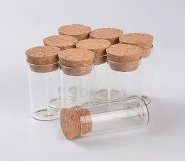 12 ml garrafas de tubo de teste de vidro vazio com rolhas de cortiça mini -frascos transparentes frascos de alimentos garrafas de especiarias 100pcs 2924035