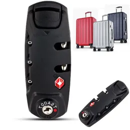 TSA de 3 dígitos de 3 dígitos trava de aço fios de segurança trava de mala de bagagem codificada armário de traje armário de traje bloqueio de saco de viagem 240507
