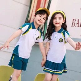 衣料品セット夏の子供服スポーツ服を着た学校のユニフォームの子供たちはスーツの野球トレーニング幼稚園スポーツウェアセットを追跡します。