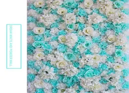 Artificial Rose 40x60cm Customized Colors Silk Rose Flower Wall Wedding Decoration Backdrop Artificial Flower Wall Romantic EEA1582961931