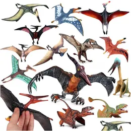 フィンガートイ3DソリッドジュラシックディノサウルスワールドモデルキッズシミュレーションPterosaur Dragon Carnotaurus Realistic Tyrannosaurus Supplies Drop de dhr1y