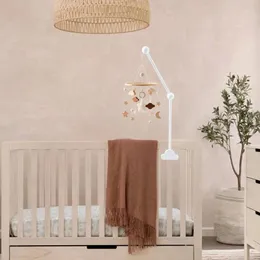 Dekorative Teller Holzbaby Crib Glockenhalter Kinderbett Mobilarm Arm Bindungshalterung Mückennetze Hanging Rod Bedbell Accessoires