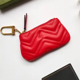 Madeni cana çanta kart sahipleri tasarımcısı Marmont çanta cüzdanları tasarımcılar kadın kart sahibi kart tutucu kadın çanta yüksek kaliteli orijinal deri kırmızı el çantası küçük cüzdan
