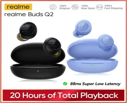 Realme Buds Q2 TWS bezprzewodowe słuchawki Bluetooth 50 Słuchawki Kontrola dotyk 20 godzin całkowitego odtwarzania 88 ms er niskiego opóźnienia 4449308