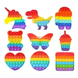 Altri giocattoli Nuovi popolari Dinosauri arcobaleno sensoriale Fidget Childre