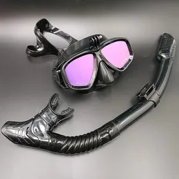 Ayna lens şnorkel seti GoPro oturmuş dalış maskesi ile donatılmış sis, sis gözlükleri yüzme ekipmanları kadın tarzı 240430